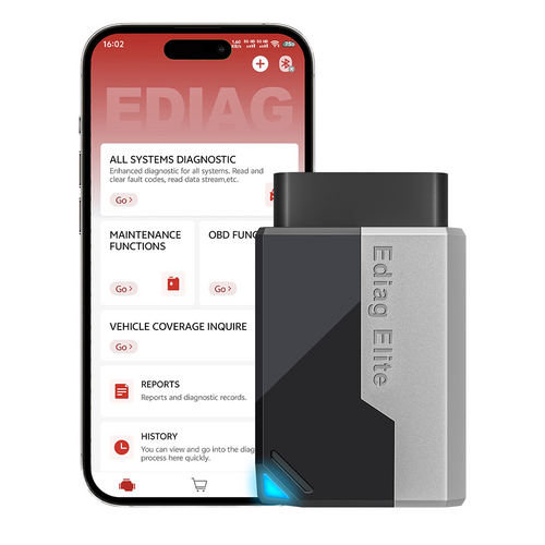 KINGBOLEN Ediag Elite Bluetooth OBD2 Scanner — Bi-Directional Control, All-System Diagnostics, 15+ Resets, CANFD & FCA Support, Lifetime Free Updates (iOS & Android)